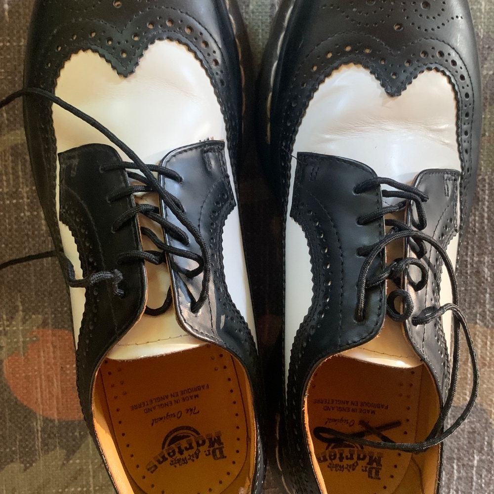90s Doc Martens | Dr. Martens | Tuxedo/Black & White | Mens Size 10.5/11 - Picture 3 of 6